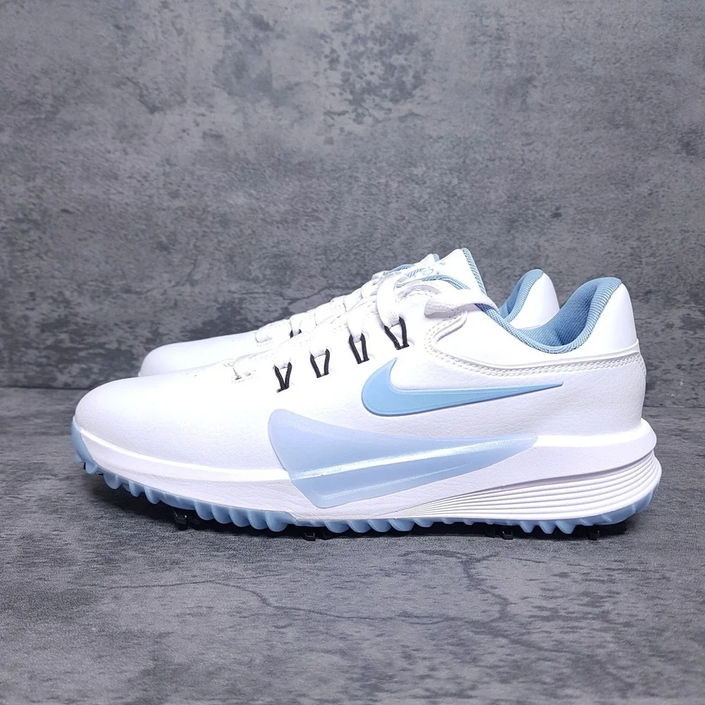 NIKE Victory Pro 4 Golf Shoes Mens 11 WIDE Womens 12.5 White Psychic Blue